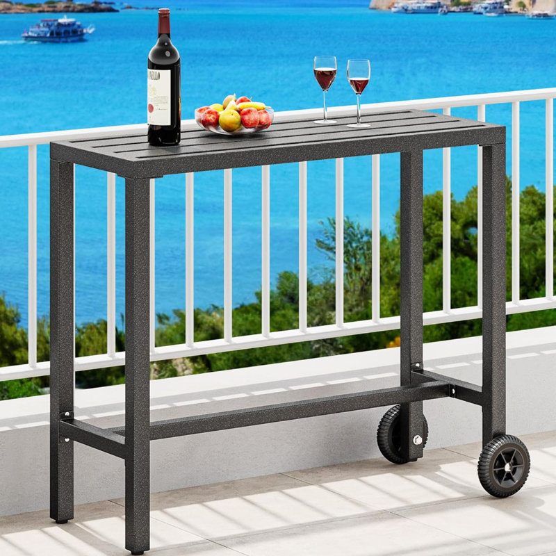 Shemsie Bar Counter, Silver