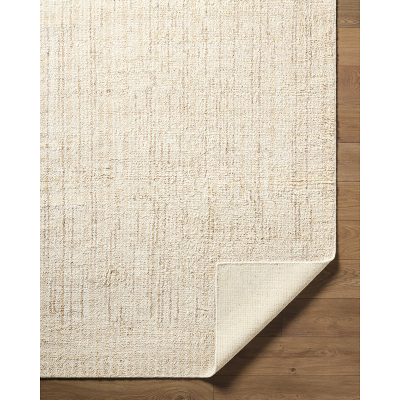 Cyra Hand Knotted Wool Abstract Area Rug, Rectangle 8' x 10'