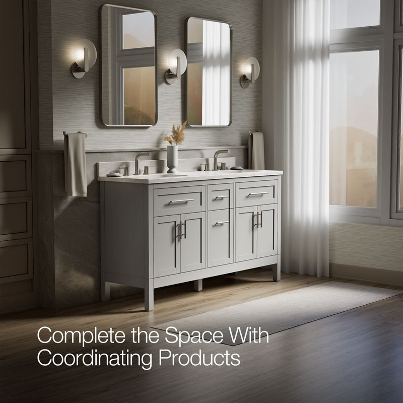 61" Single Bathroom Vanity Set, Atmos Grey, Atmos Gray