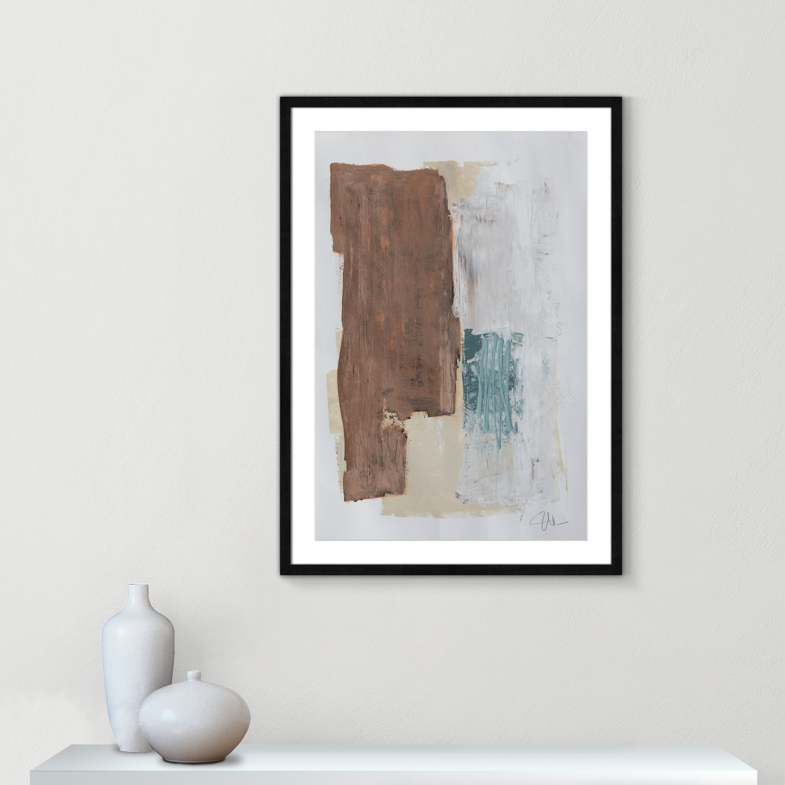 Rosena I Print, 35.5" H x 25.5" W x 0.75" D, Black Framed