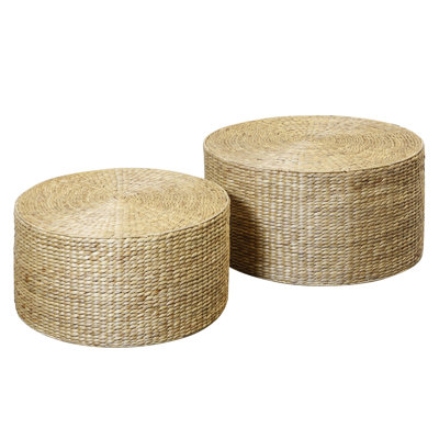 Laura - Ensemble de deux tables basses rondes