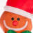 8FT Christmas Lighted Inflatable Gingerbread Man Decor