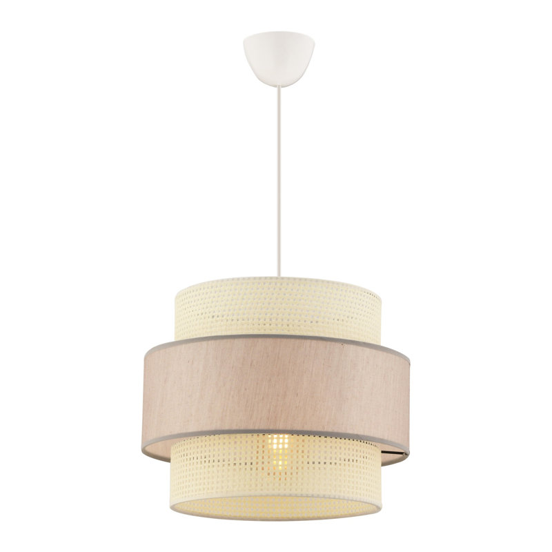 Chandelier, Blanc / Beige