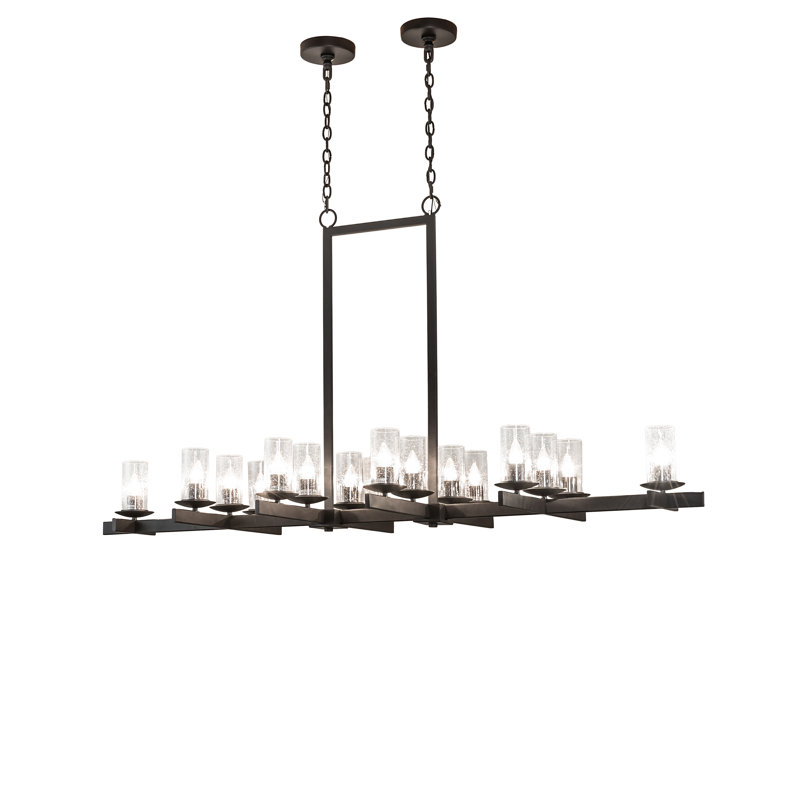 Lustre oblong 72 lumières longues 72 "Dante