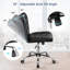 Modern Tufted Armless Leather Desk Chair-1160997206