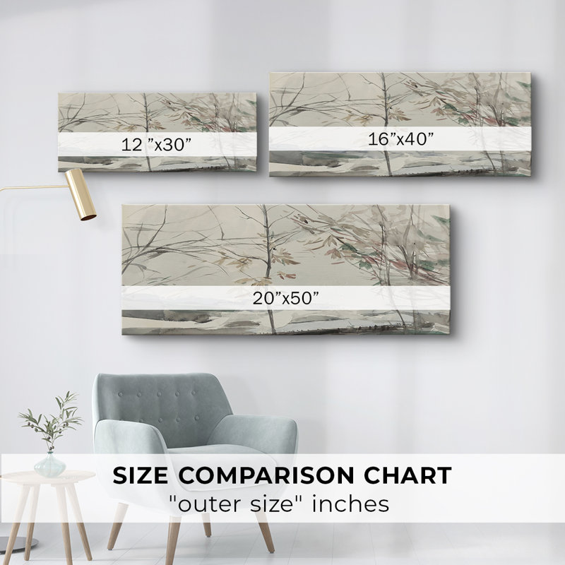 Série paysage - DL III - Toile tendue avec châssis - Prêt à accrocher, H 12 po x l 30 po