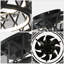 Ventilateur de plafond encastré noir 19 "avec lumière et télécommande