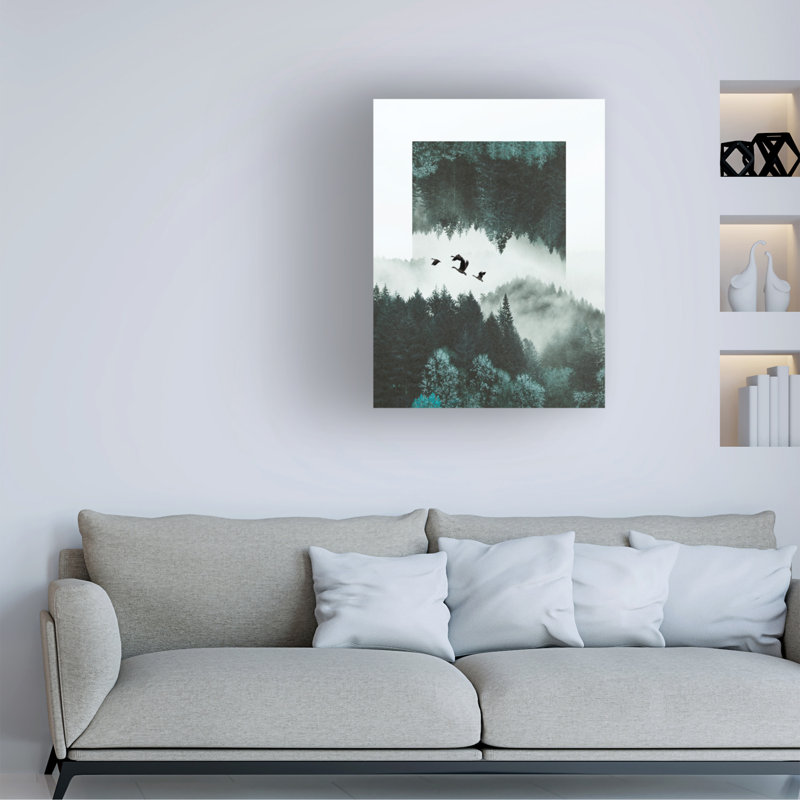 "Misty Skein I" deologia sur toile, H 19 po x l 14 po