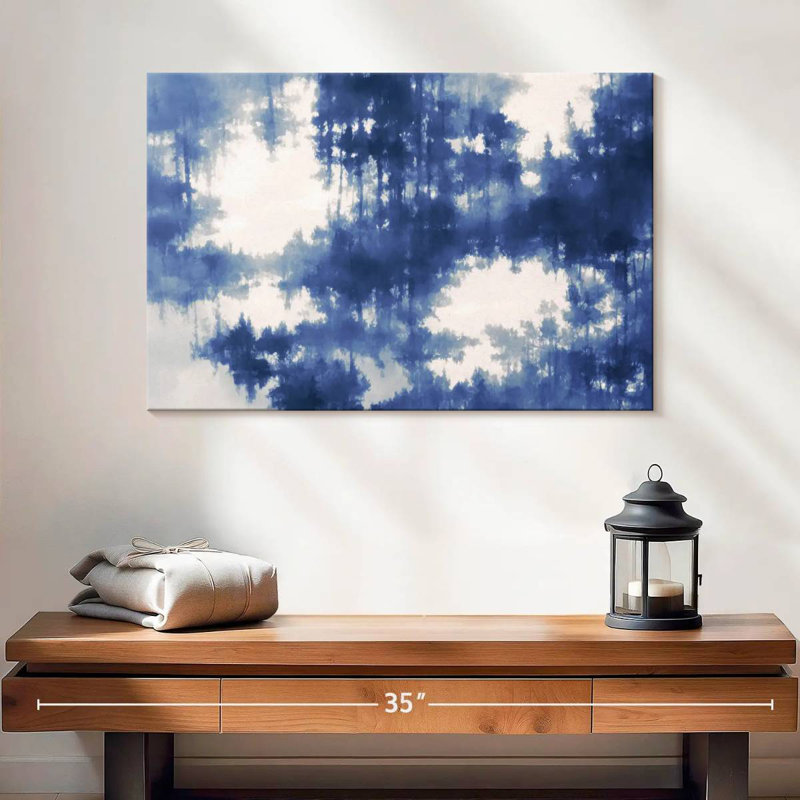 Avery Abstract Blue Forest Reflection
