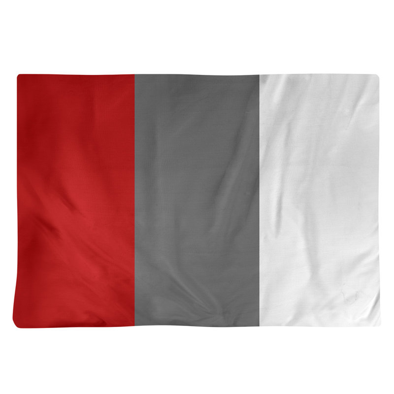 Récapitulatif de 18 po Ohio Football Nut, Écarlate / gris, Sergé de coton