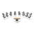 Novelty 17 Person Flip Top 22'' L Modular Training Table And Chair Set and Chair Set with Casters and Modesty Panel