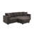 Modern Sectional Sofa, L-Shaped Couch Set With 2 Free Pillows, 4-Seat Couch Set With Convertible Ottoman, Comfy Couch-1956801139