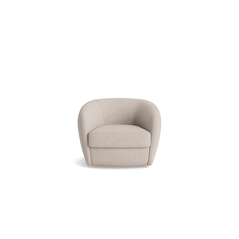 Elaine Swivel Chair, Performance Weave - Natural