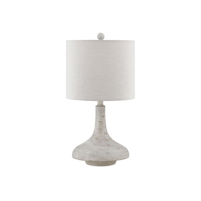 Lampe de table 23 po avec abat-jour en lin Walter, gris