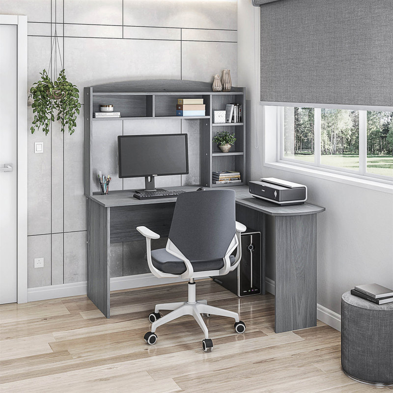 Bureau moderne en L avec huche