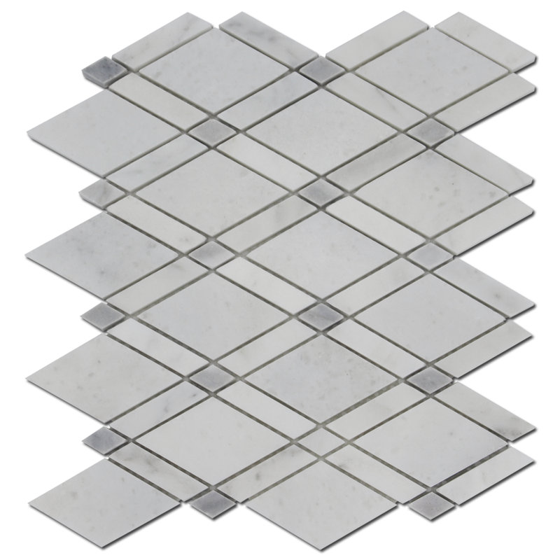 Diamant blanc mosaïque, Blanc