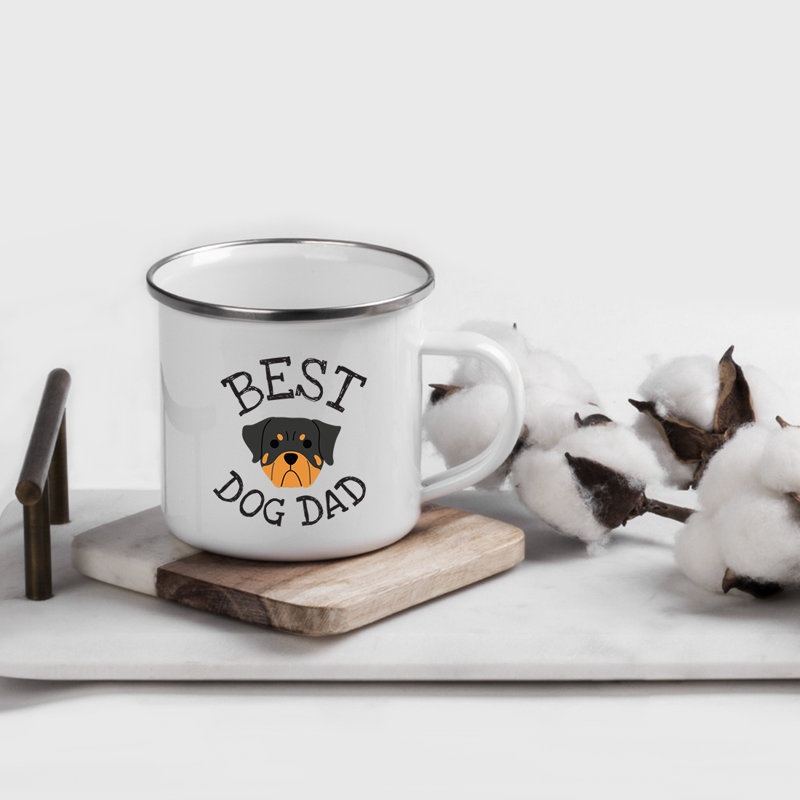 Grande tasse à café « Best Dog Dad », Rottweiler