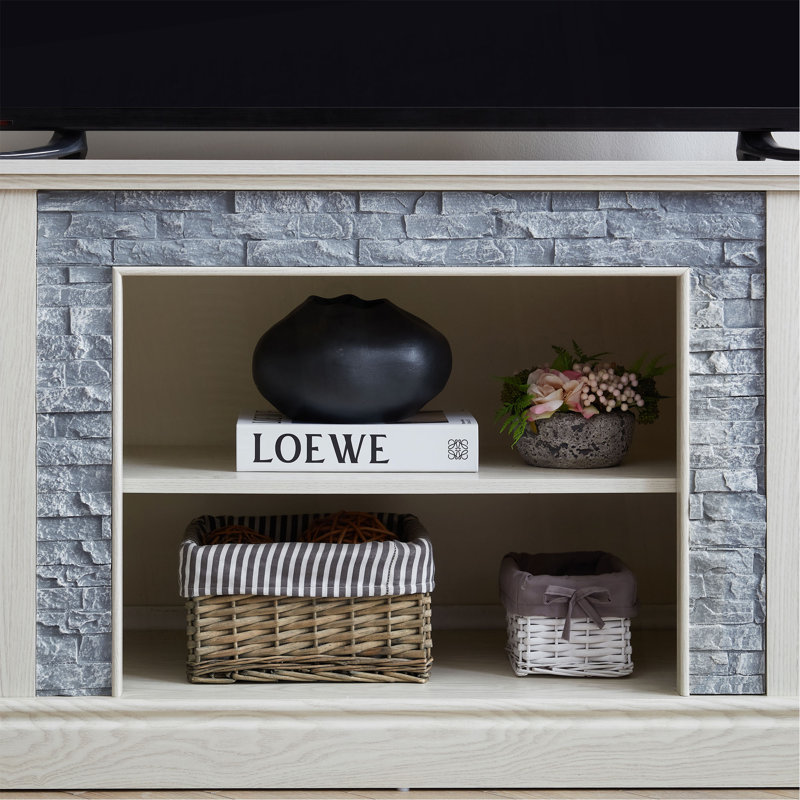 Meuble télé 75 po , Blanc, H 26 po x l 70 po x P 15 po, Non
