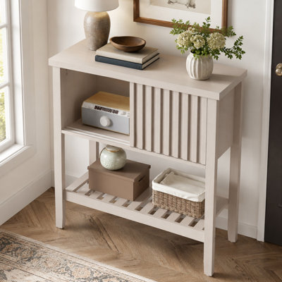 Console Colthyn 31,5 po avec portes coulissantes et tablette de rangement