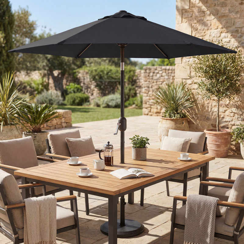 Market Parasol, 200cm W x 200cm D, Grey