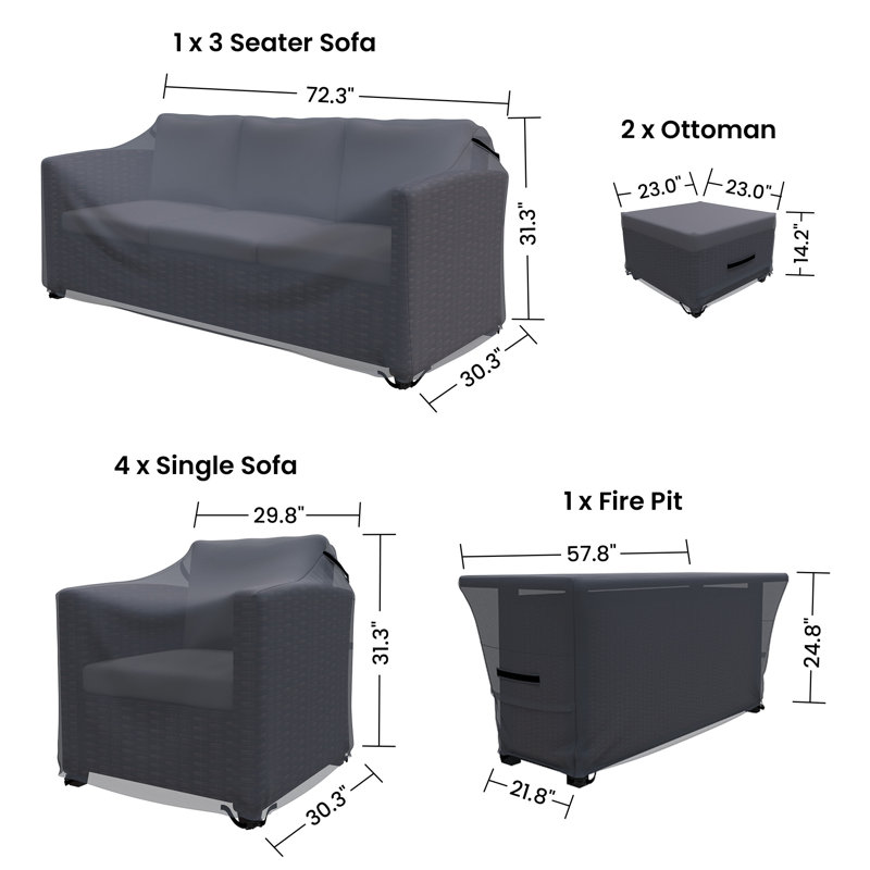 Argyri Wicker Outdoor Patio Conversation Set Cover