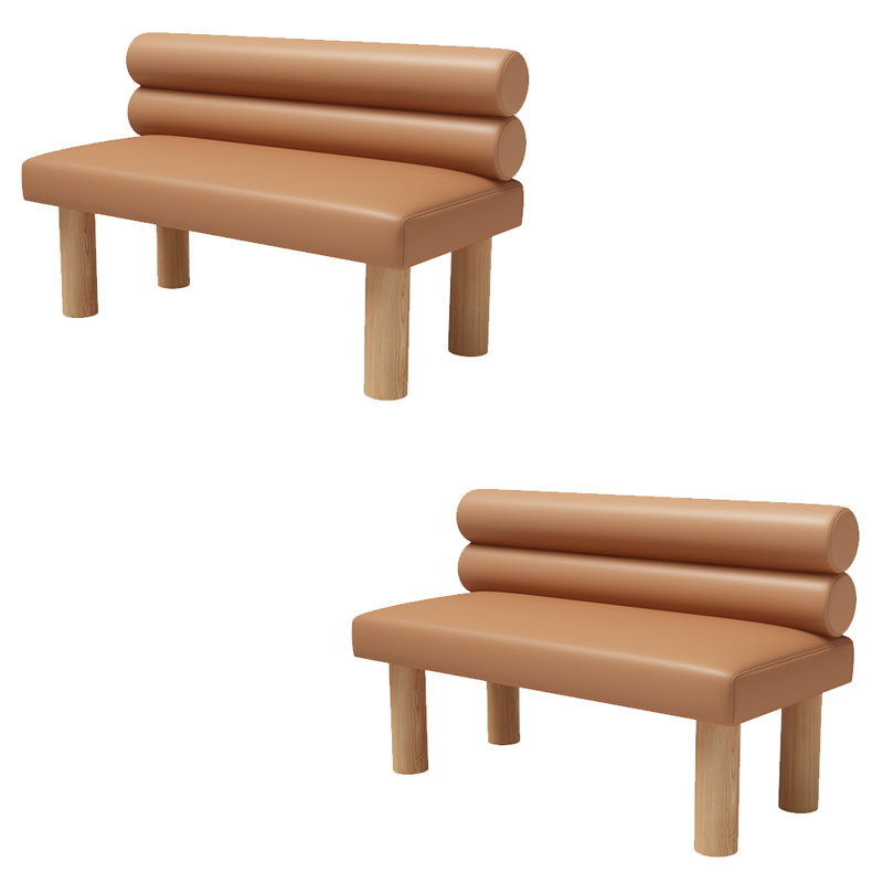 Banc de rangement Modern and Simple Cafe (ensemble de 2), Brun