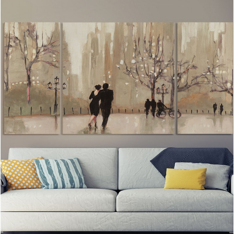 A Premium, reproduction d’art sur toile 3 pièces, H 24 po x l 48 po x P 1,5 po