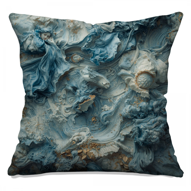 Coussins décoratifs bleus, 26 x 26 pouces