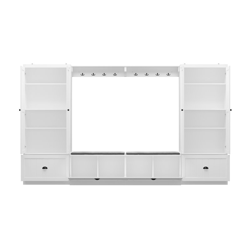 Rivertown 118.2'' Hall Tree with Bench and Shoe Storage