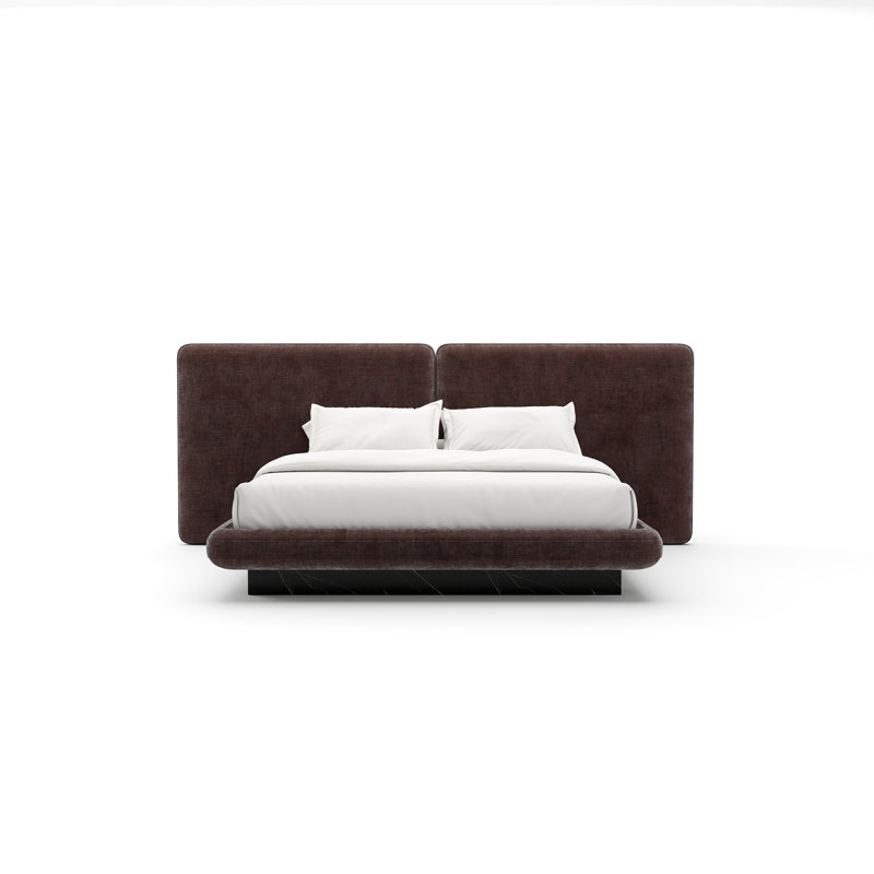 *Overlap Uph 2 Pnl Bed, Taupe, King