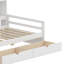 Structure de lit d'angle multifonctionnelle avec tablettes intégrées et prise de courant-226333611