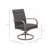 2PCS Outdoor Wicker Swivel Dining Chair  – Water Washed Cotton Chair .Sturdy Iron Frame For All-Weather Patio Use