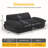 40.2” Width Dog Bed, Compression Dog Sofa Couch with Anti-Slip Pad, No Assembly Needed-1761585606