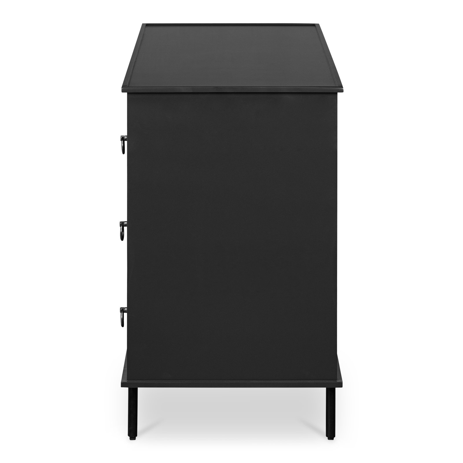 63" Acacia Double Dresser, Black