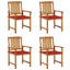 Chaise de patio en acacia avec coussin-1381994818-1381994820