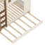 Lit superposé double en bois massif avec lit gigogne et tablettes de rangement-1214667958-1214667957
