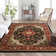 Belliere Medallion Kashan Black Traditional Rug