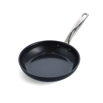 Greenpan Chatham Black Hard Anodized Healthy Ceramic Nonstick, 8" Frying Pan, PFAS-Free, Dishwasher Safe, Oven Safe, Black