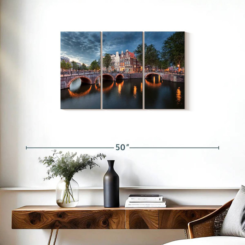 Ponts de Amsterdam, H 20 po x l 33 po