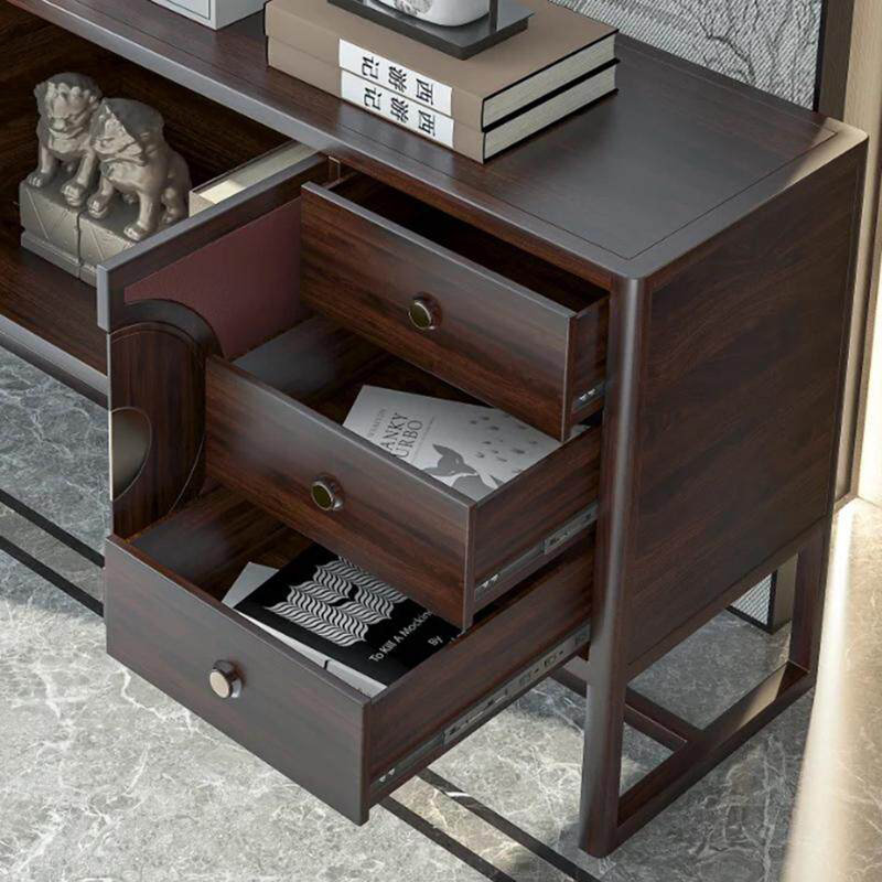 Buffet en bois de frêne, H 35,43 po x l 70,87 po x P 15,75 po
