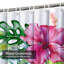 Fleur tropicale, feuilles, aquarelle, art floral blanc avec 12 crochets-1216700566