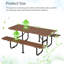 Table de pique-nique avec structure en métal-2068455672