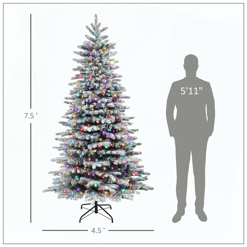 Arbre de Noël artificiel enneigé