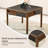 Solid Wood Retro Multi-Functional Automatic Dining & Mahjong Table for Chinese Rules