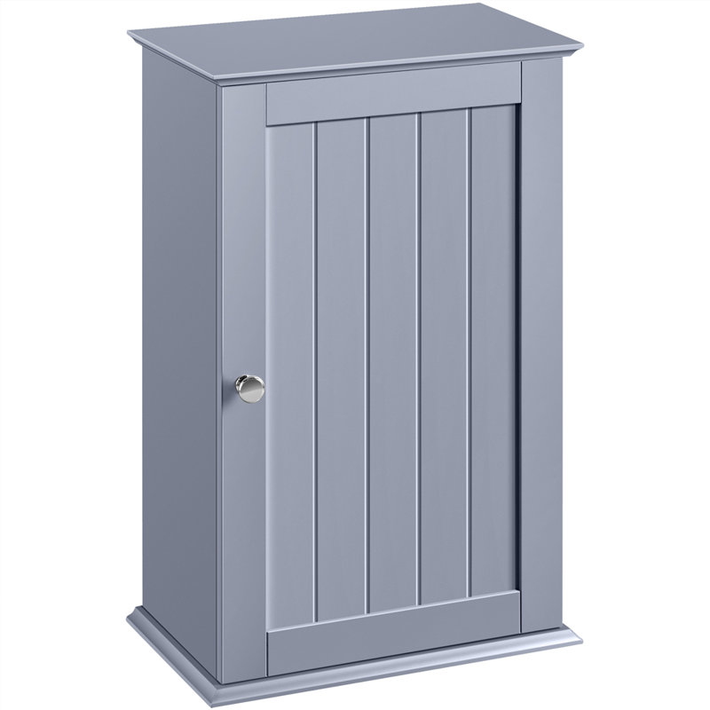 Wall Bathroom Cabinet with Single Door, Grey