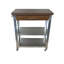 Chariot de cuisine avec plateau en bois massif Costas-873904065