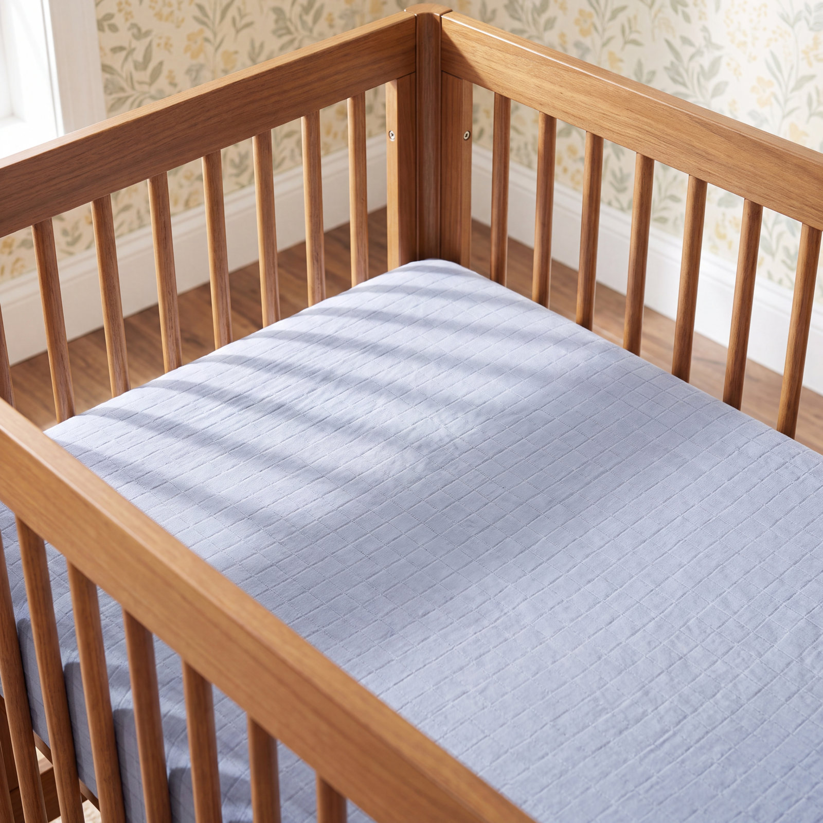 Burnt Sienna Dewdrop Muslin Crib Sheet