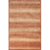 Hand-Knotted Silk/Wool Rust Area Rug