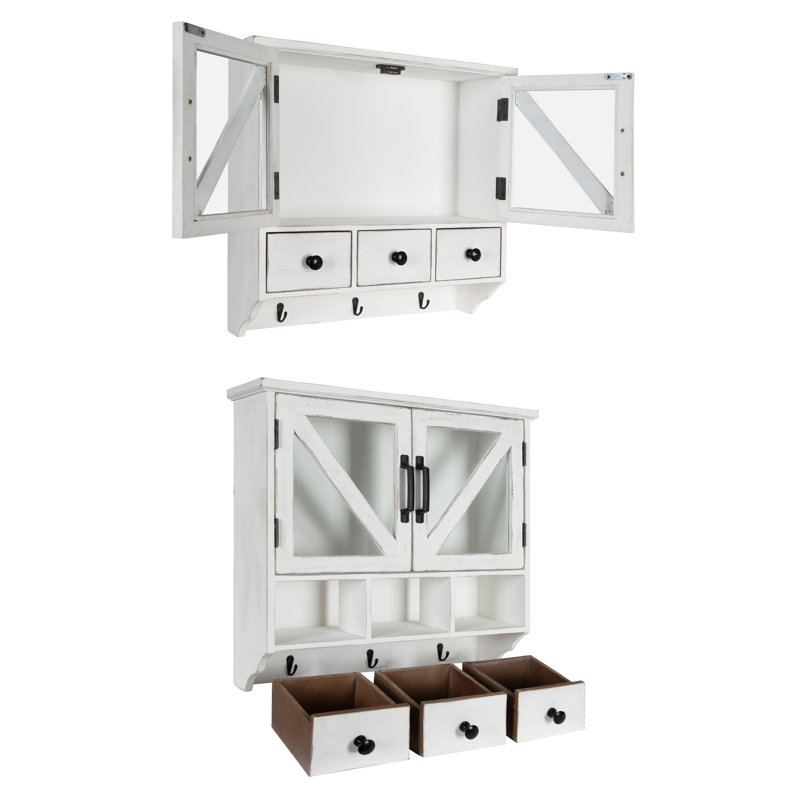 Buffet décoratif 2 portes Zofia, Blanc