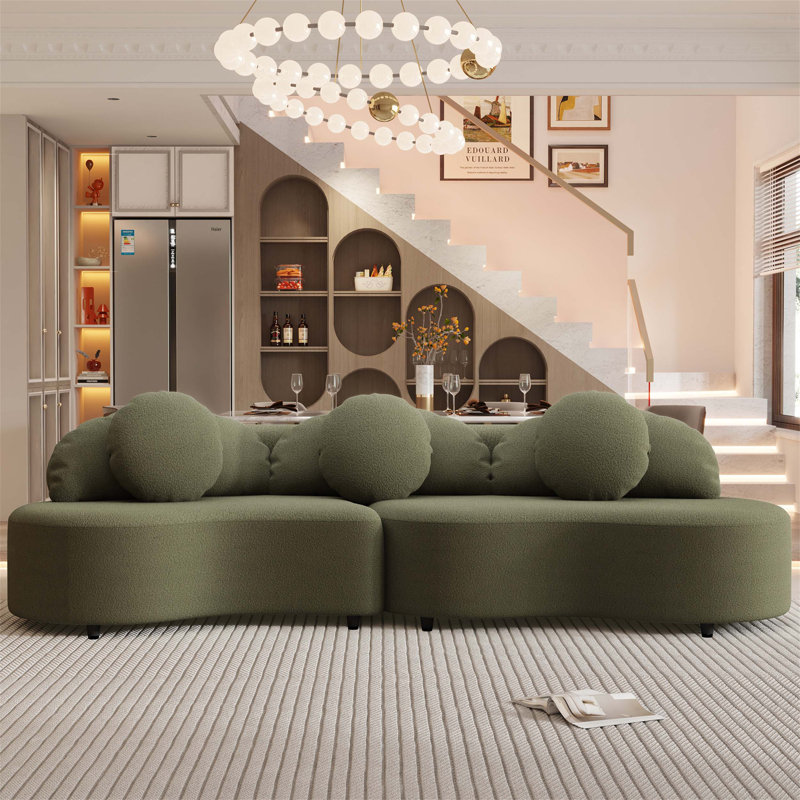 Luxueux canapé rembourré en velours pour la maison et le bureau, offrant un confort inégalé et un style intérieur rehaussant